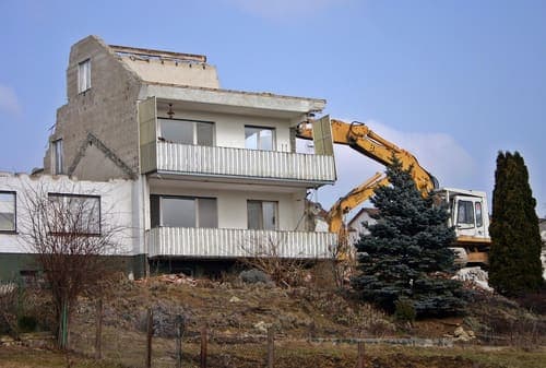 Residential demolition in Chicago, IL